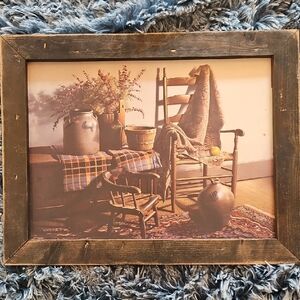 Rustic 14x18 Wooden Framed Country Art Print